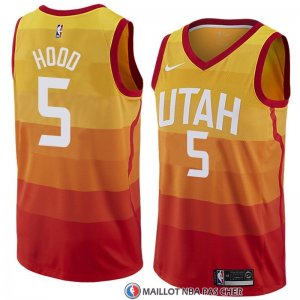 Maillot Utah Jazz Rodney Hood Ville 2018 Jaune