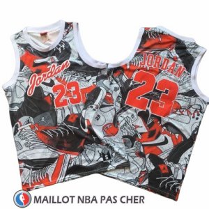 Maillot Michael Jordan Commemorative Gris