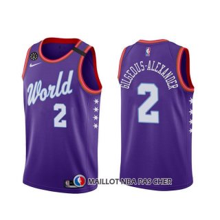 Maillot 2020 Rising Star Shai Gilgeous-alexander Oklahoma World Volet