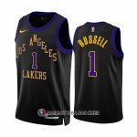 Maillot Los Angeles Lakers D'angelo Russell NO 1 Ville 2023-24 Noir