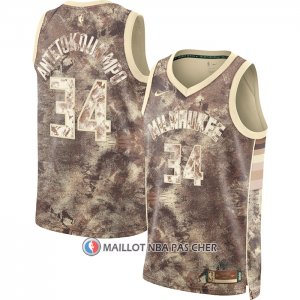 Maillot Milwaukee Bucks Giannis Antetokounmpo NO 34 Select Series 2023 Marron