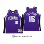 Maillot Sacramento Kings Peja Stojakovic NO 16 Mitchell & Ness 2002-03 Volet