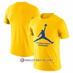 Maillot Manche Courte Golden State Warriors Essential Jumpman Jaune