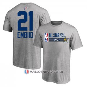 Maillot Manche Courte All Star 2024 Joel Embiid Gris