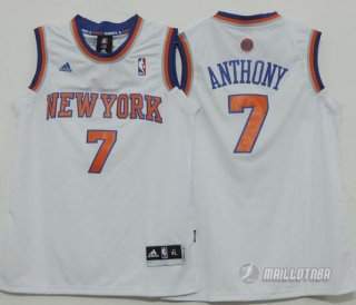 Maillot Enfant de Blanc Anthony New York Knicks Revolution 30