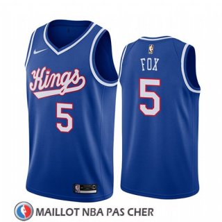 Maillot Sacramento Kings De'aaron Fox Throwback 2019-20 Bleu