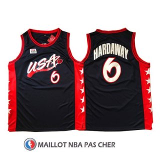 Maillot USA 1996 Hardaway 6 Noir