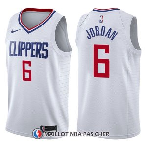 Maillot Los Angeles Clippers Deandre Jordan Association 6 2017-18 Blanc
