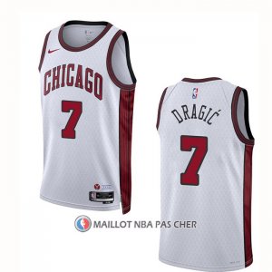 Maillot Chicago Bulls Goran Dragic NO 7 Ville 2022-23 Blanc