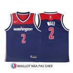 Maillot Authentique Washington Wizards Wall 2017-18 2 Bleu