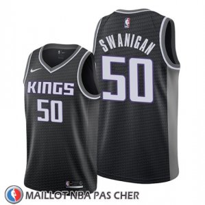 Maillot Sacramento Kings Caleb Swanigan Statement Noir