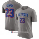 Maillot Manche Courte Detroit Pistons Blake Griffin Statement Gris
