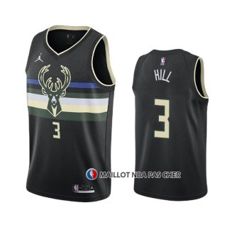 Maillot Milwaukee Bucks George Hill Statement 2020-21 Noir