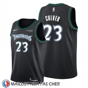 Maillot Minnesota Timberwolves Jarrett Culver Hardwood Classics 2019-20 Noir