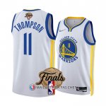 Maillot Golden State Warriors Klay Thompson NO 11 Association 2022 NBA Finals Blanc