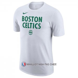 Maillot Manche Courte Boston Celtics Ville Blanc