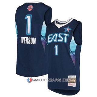 Maillot All Star 2009 Allen Iverson NO 1 Bleu