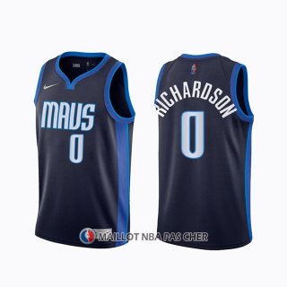 Maillot Dallas Mavericks Josh Richardson Earned 2020-21 Bleu