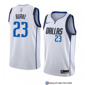Maillot Dallas Mavericks Trey Burke Association 2018-19 Blanc