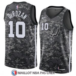 Maillot Spurs Demar Derozan 10 Ciudad 2018-19 Gris