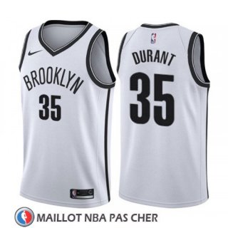 Maillot Brooklyn Nets Kevin Durant Association 2019-20 Blanc