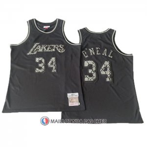 Maillot Los Angeles Lakers Kobe Bryant NO 34 Swingman Mitchell & Ness 1996-97 Noir