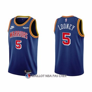 Maillot Golden State Warriors Kevon Looney NO 5 75th Anniversary Bleu