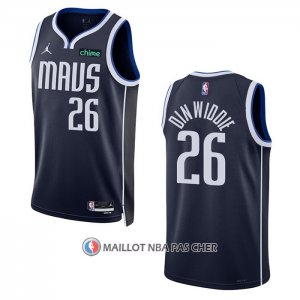 Maillot Dallas Mavericks Spencer Dinwiddie NO 26 Statement 2022-23 Bleu