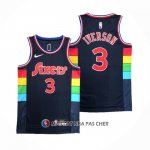 Maillot Philadelphia 76ers Allen Iverson NO 3 Ville 2021-22 Bleu