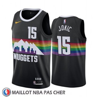 Maillot Denver Nuggets Nikola Jokic Ville Noir