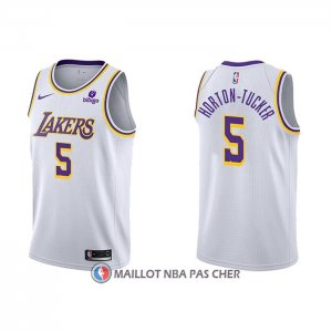 Maillot Los Angeles Lakers Talen Horton-tucker NO 5 Association 2021-22 Blanc