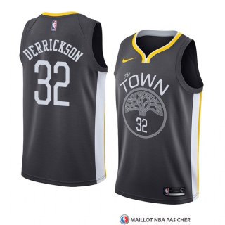 Maillot Golden State Warriors Marcus Derrickson Statement 2018 Noir