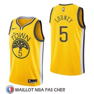 Maillot Golden State Warriors Kevon Looney Earned 2018-19 Jaune