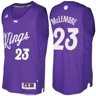 Maillot Navidad 2016 Ben Mclemore Kings 23 Violet