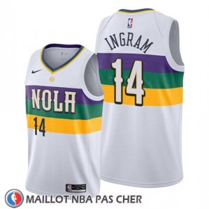 Maillot New Orleans Pelicans Brandon Ingram Ville Blanc