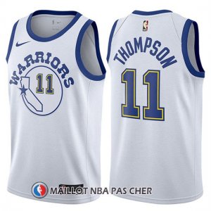 Maillot Hardwood Golden State Warriors Klay Thompson 2017-18 11 Blanc