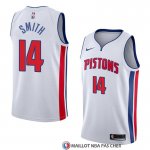 Maillot Detroit Pistons Ish Smith Association 2018 Blanc