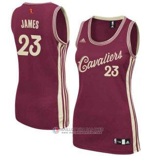 Maillot Femme de James Noel Cavaliers #23 Rouge