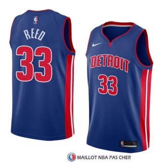 Maillot Detroit Pistons Willie Reed Icon 2018 Bleu