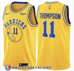 Maillot Golden State Warriors Klay Thompson No 11 Hardwood Classic 2018 Jaune