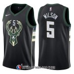 Maillot Milwaukee Bucks D.j. Wilson Statement 5 2017-18 Noir