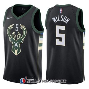 Maillot Milwaukee Bucks D.j. Wilson Statement 5 2017-18 Noir