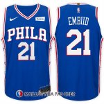 Maillot Philadelphia 76ers Joel Embiid 21 2017-18 Bleu