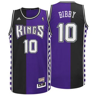 Maillot Retro Kings Bibby 10 Pourpre Noir