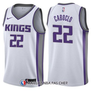 Maillot Sacramento Kings Bruno Caboclo Association 22 2017-18 Blanc