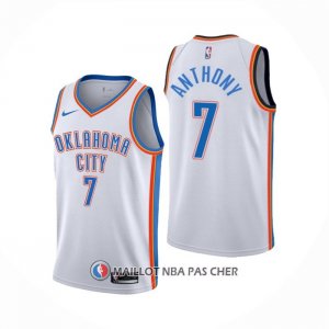 Maillot Oklahoma City Thunder Carmelo Anthony NO 7 Association Blanc