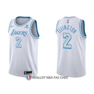 Maillot Los Angeles Lakers Wayne Ellington NO 2 Ville 2021-22 Blanc