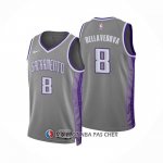 Maillot Sacramento Kings Matthew Dellavedova NO 8 Ville 2022-23 Gris