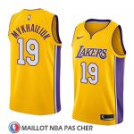 Maillot Los Angeles Lakers Sviatoslav Mykhailiuk No 19 Icon 2018 Jaune