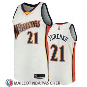 Maillot Golden State Warriors Jonas Jerebko 2009-10 Hardwood Classics Blanc